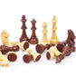 Vamslove Wooden Chess Pieces Large 4.5'' King Set of 32 Luxury Staunton Wood Chessmen for Chess Game Board (Chess Pieces Only), Velvet Storage Bags
