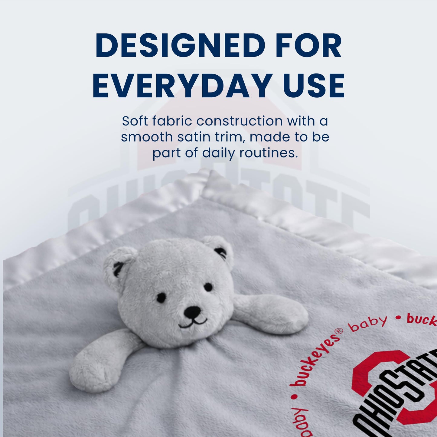 Baby Fanatic Gray Security Bear - NCAA Ohio State Buckeyes - Officially Licensed Snuggle Buddy