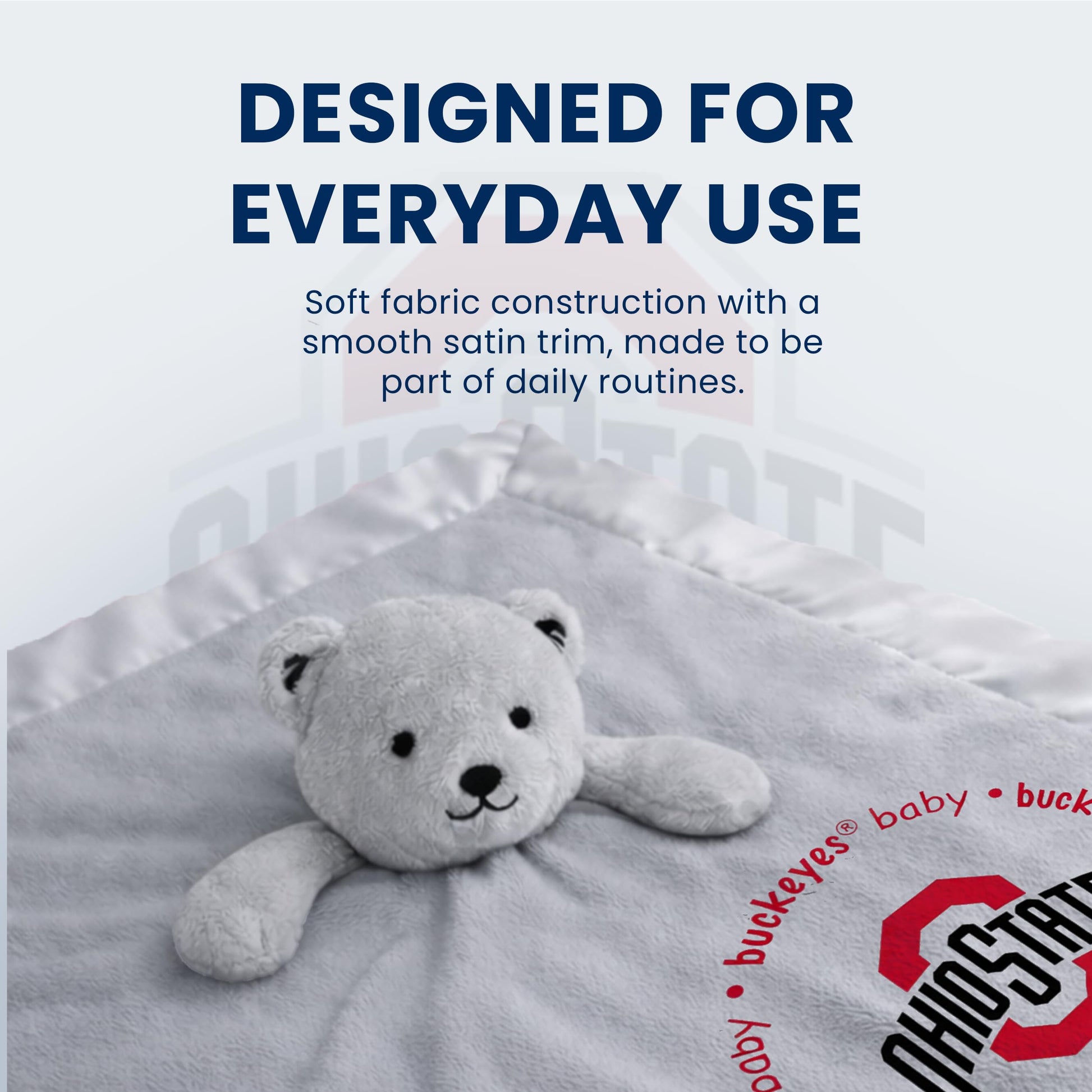 Baby Fanatic Gray Security Bear - NCAA Ohio State Buckeyes - Officially Licensed Snuggle Buddy