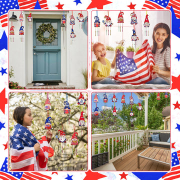 ZEELONA 10 Pack 4th July Crafts DIY Patriotic Arts and Crafts