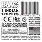 BMC Classic Plains Indian Teepees - Brown 3pc Western Plastic Playset Accessories