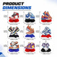 9Pcs Sneaker Honeycomb Centerpieces for Table, Sneaker Party Decorations, Sport Shoes Themed Party Favors for Baby Shower Supplies and Birthday
