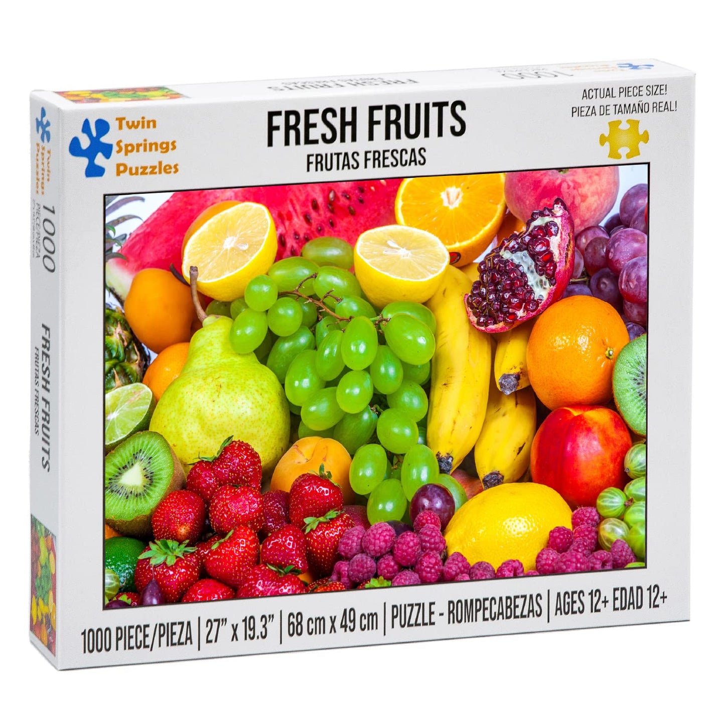 Twin Spring Goods 1000 Piece Jigsaw Puzzle, Fresh Fruits, 1,000 pcs