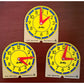 Judy Instructo Mini-Clocks - 4 1/8 x 4 inches - Set of 12, Size 6