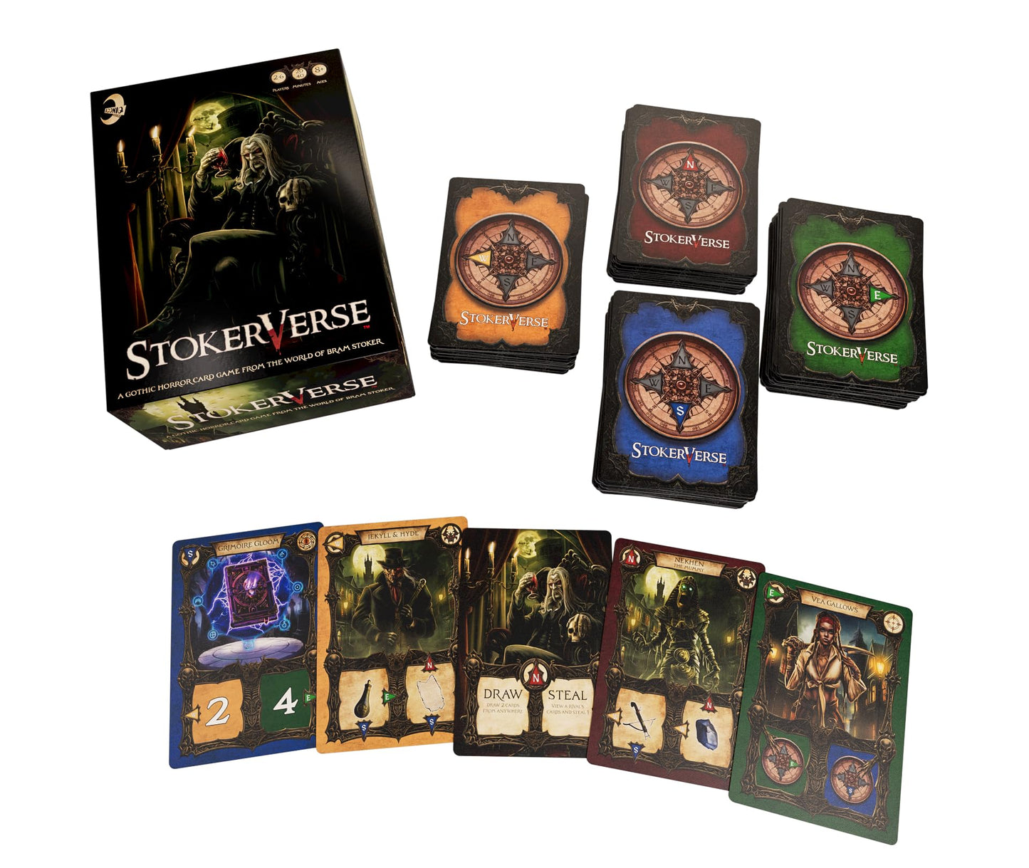 Iconiq Studios Stokerverse - Gothic Horror Card Game - Bram Stoker - Dracula - Easy to Learn and Play - Fun & Strategic
