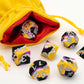 FanRoll 16mm Pride Sharp Edge Silicone Rubber Poly Dice Set: Nonbinary