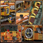 Mould King 12046 Steampunk Train Building Set, Western Train with Track, Buildable Model with Battery, Display Model Toy for Adults Collection