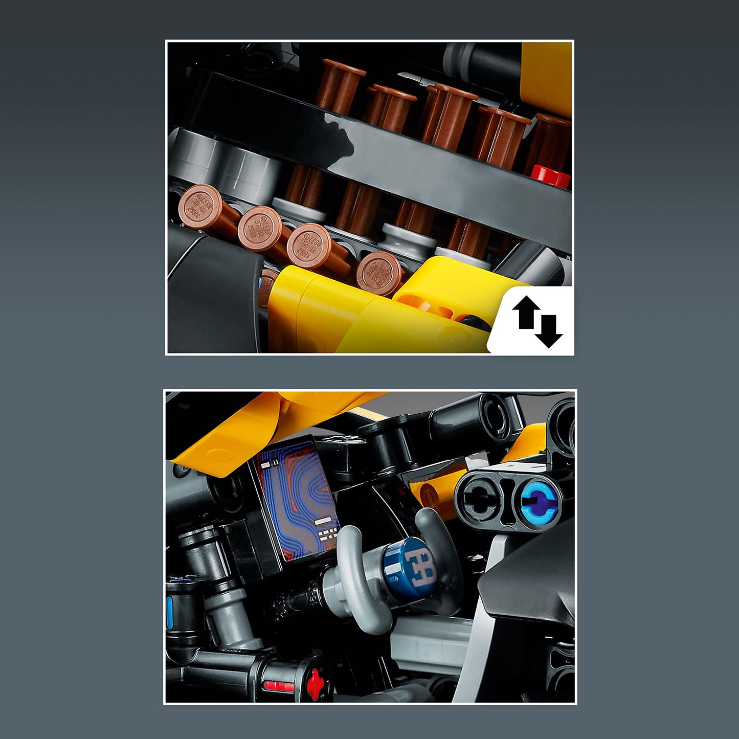 LEGO Technic Bugatti Bolide Racing Car Building Set - Model and Race Engineering Toy for Back to School, Collectible Sports Car Construction Kit