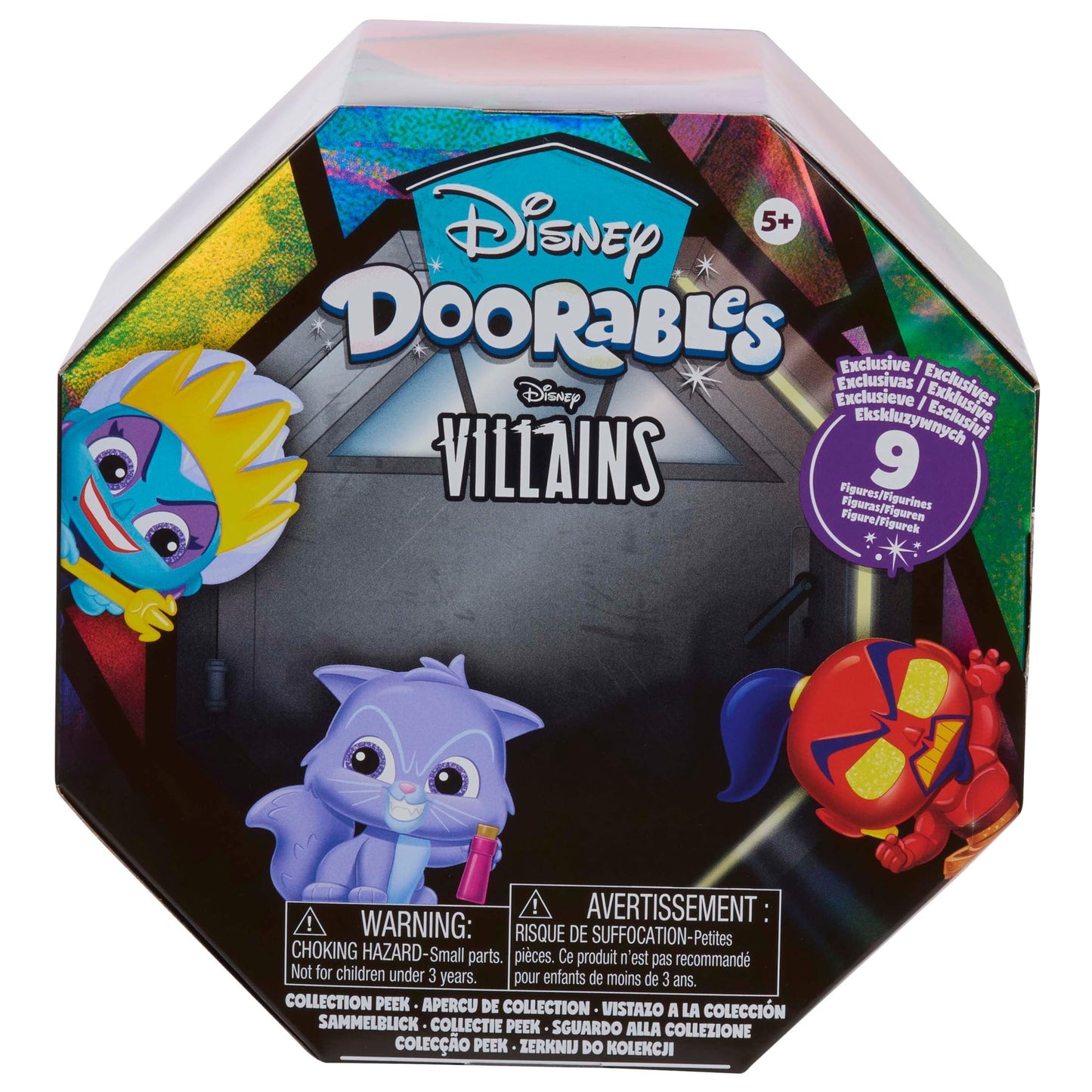 Just Play Disney Doorables Disney Villains Collection Peek, Collectible Figures, Amazon Exclusive, Toy for Teens, Adults, Boys, Girls, Kids, Ages 5