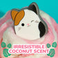 Original Squishmallows Scented Slime Jar, Coconut, Cam the Cat