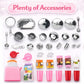 Doll Kitchen Playset for Kids, My Modern Mini Kitchen House Furniture Pretend Play Toy Accessories Set with Realistic Lights & Sounds for Toddlers