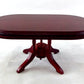Dollhouse Miniature Mahogany Oval Dining Table