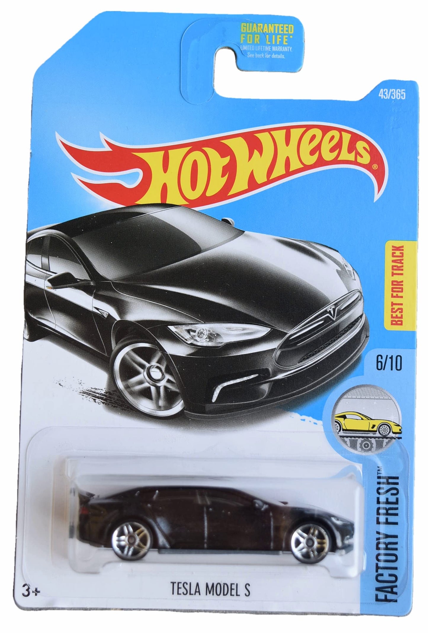 Hot Wheels Tesla Model S, Factory Fresh 6/10 - Tesla