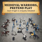 Liberty Imports Medieval Knights and Dragons Figures Playset - 42 Plastic Fantasy Soldier Figurines and Accessories Toys for Toddlers, Kids Imaginary