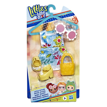 Littles by Baby Alive Little Styles, Fun in The Sun Outfit for Littles Dolls, Brown