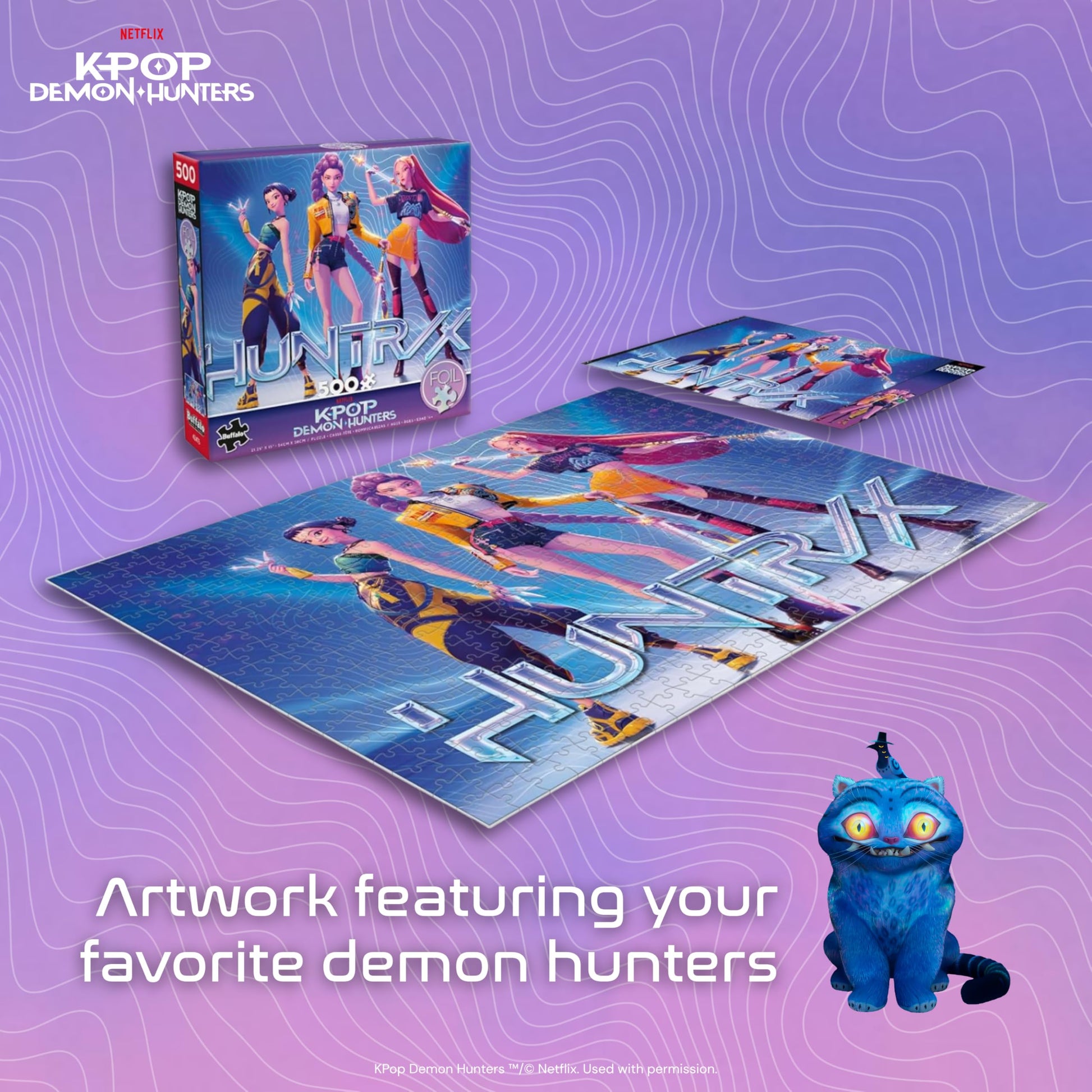 Ceaco - Kpop Demon Hunters Foil-Finish - 500 Piece Jigsaw Puzzle for Adults