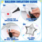 7Pcs 4th Birthday Party Decorations Balloons Snowflake Star Number Balloons