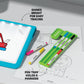 Discovery™ Glow Tracing Light-Up Art Tablet - Includes 10 Templates, 10 Blank Sheets, 6 Washable Markers| Writing Drawing Tablet for Kids| Craft Kit