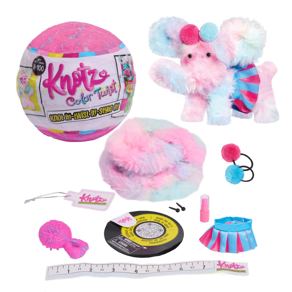 Just Play Knotz Color Twist Series 2 Animal DIY Kids' Toy
