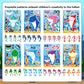 24 Sheets Make a Shark Face Stickers, Make Your Own Shark Stickers for Kids, Sea Ocean Animals Birthday Party Favors Activities, Summer Craft