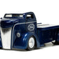 Jada Toys Just Trucks 1:24 1947 Ford COE Flatbed Die-cast Car Dark Blue/White with Tire Rack, Toys for Kids and Adults