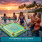 Floating Mahjong Table for Pool,32×32in Pool Float Game Board for Mahjong Poker Dominoes,Hot Tub Float Table with Tile Racks and Cup Holders