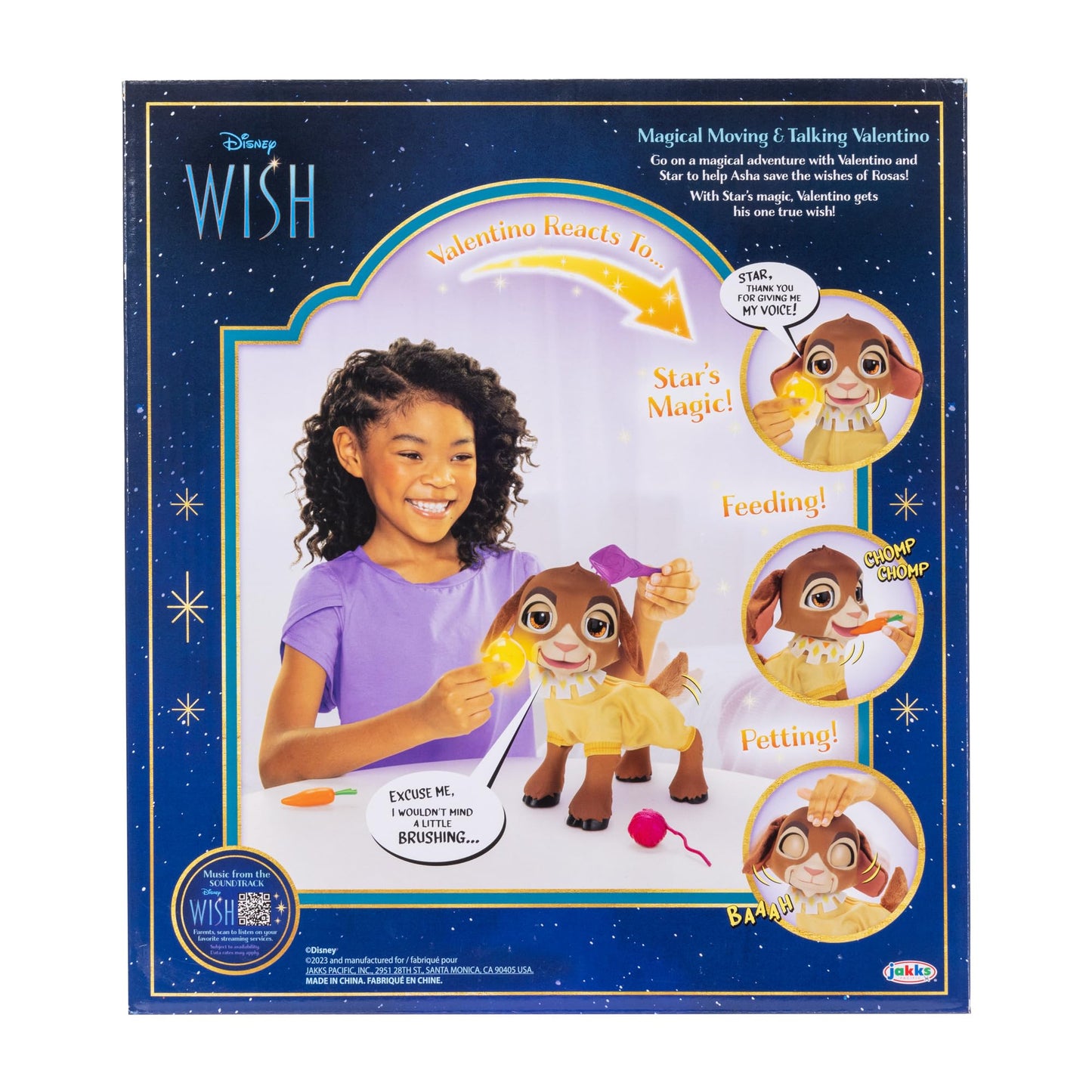 Disney's Wish Valentino Magical Moving & Talking Doll Star Makes Valentino Talk & Move, 20+ Sounds and Movements