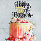Leetaivie Happy 75th Birthday Cake Topper, 75th Birthday Cake Decorations