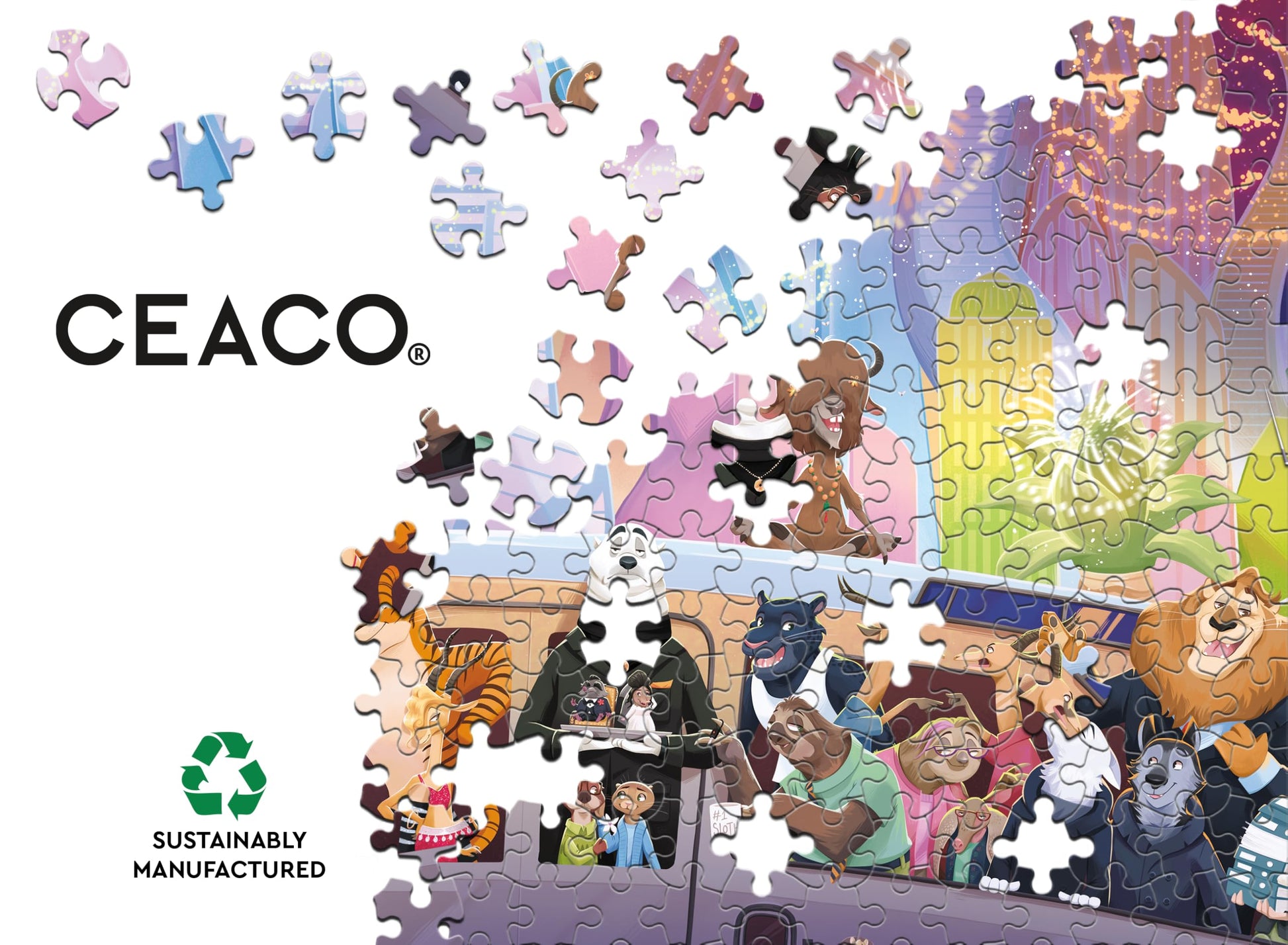 Ceaco - Disney Zootopia Celebration - 500 Piece Jigsaw Puzzle for Adults