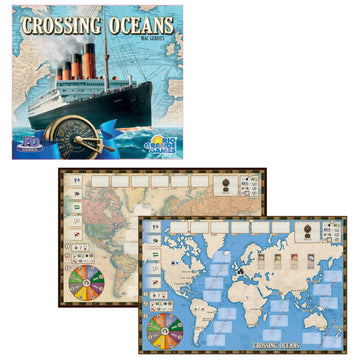 Rio Grande Games Crossing Oceans: Economic Strategy Maritime Board Game for 2-4 Players, Ages 14+, 19th Century Trading Game with 45-90 Minute