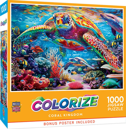 MasterPieces 1000 Piece Jigsaw Puzzle for Adults and Family - Coral Kingdom - 19.25"x26.75"