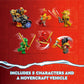 LEGO NINJAGO Heatwave Transforming Lava Dragon 71793 Building Toy Set, Features a Ninja Dragon, a Hovercraft Vehicle and 5 Minifigures, Lava Dragon