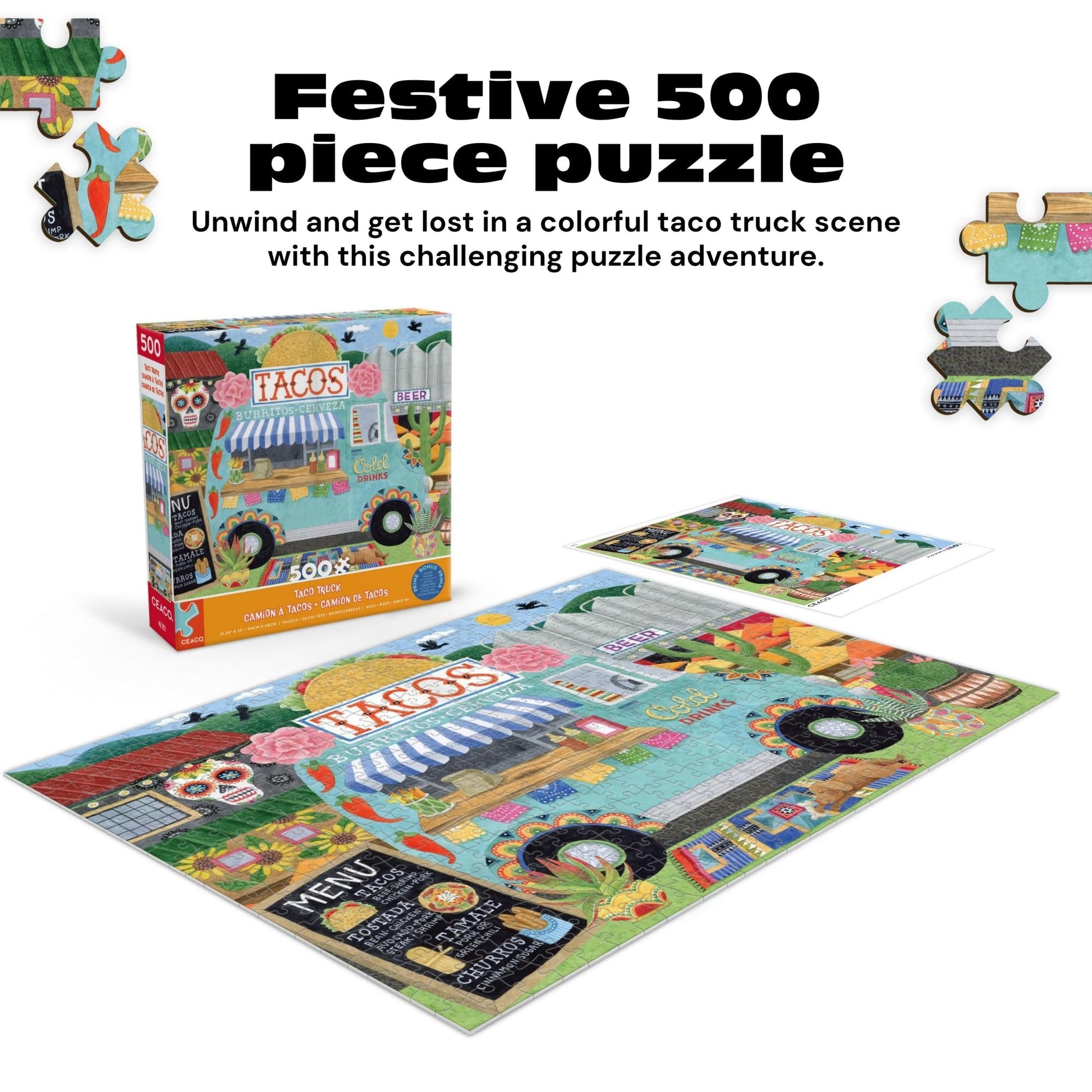 Ceaco - Taco Truck - 500 Piece Jigsaw Puzzle for Adults