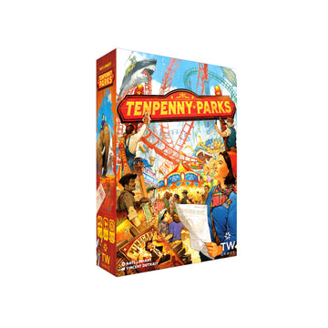 Tenpenny Parks Board Game | Build The Best Theme Park | Beautiful Amusement Park Strategy Worker Placement Family Euro Game | 45-75 Minutes for 1-4