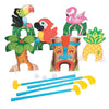 Fun Express Luau Tropical Mini Golf Set for Kids - Toddler Golf Clubs with Putting Mat Markers | Carnival Games for 3 Year Old Boy Girl Birthday Gift
