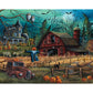 Bits and Pieces 4 Jigsaw Puzzle Set 500 Piece Puzzles for Adults, 4-in-1 Halloween Puzzles Set - Large 16" x 20" Jigsaw Puzzles 500 Pieces - Haunted