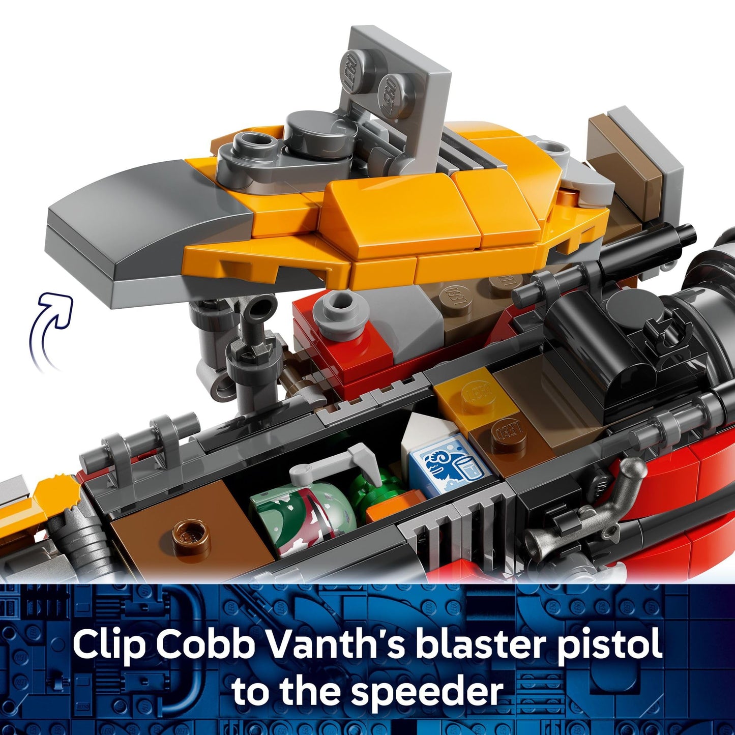 LEGO Star Wars Cobb Vanth’s Speeder Building Toy for Boys & Girls - Pretend Play Space Vehicle for Kids & Fans, Ages 7+ - Gift for Birthdays - W/Cobb