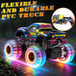 Remote Control Monster Truck Toys for Kids, 1:20 Scale 2.4GHz RC Car with Lights, All Terrain Rechargeable RC Truck with 2 Rechargeable Batteries, Toy