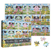 Larkipuzz Summer Seaside Landscape Puzzles for Adults 1000 Pieces, Colorful Garden Flower Plant Cabin Jigsaw Puzzles, Beautiful Nature Beach House