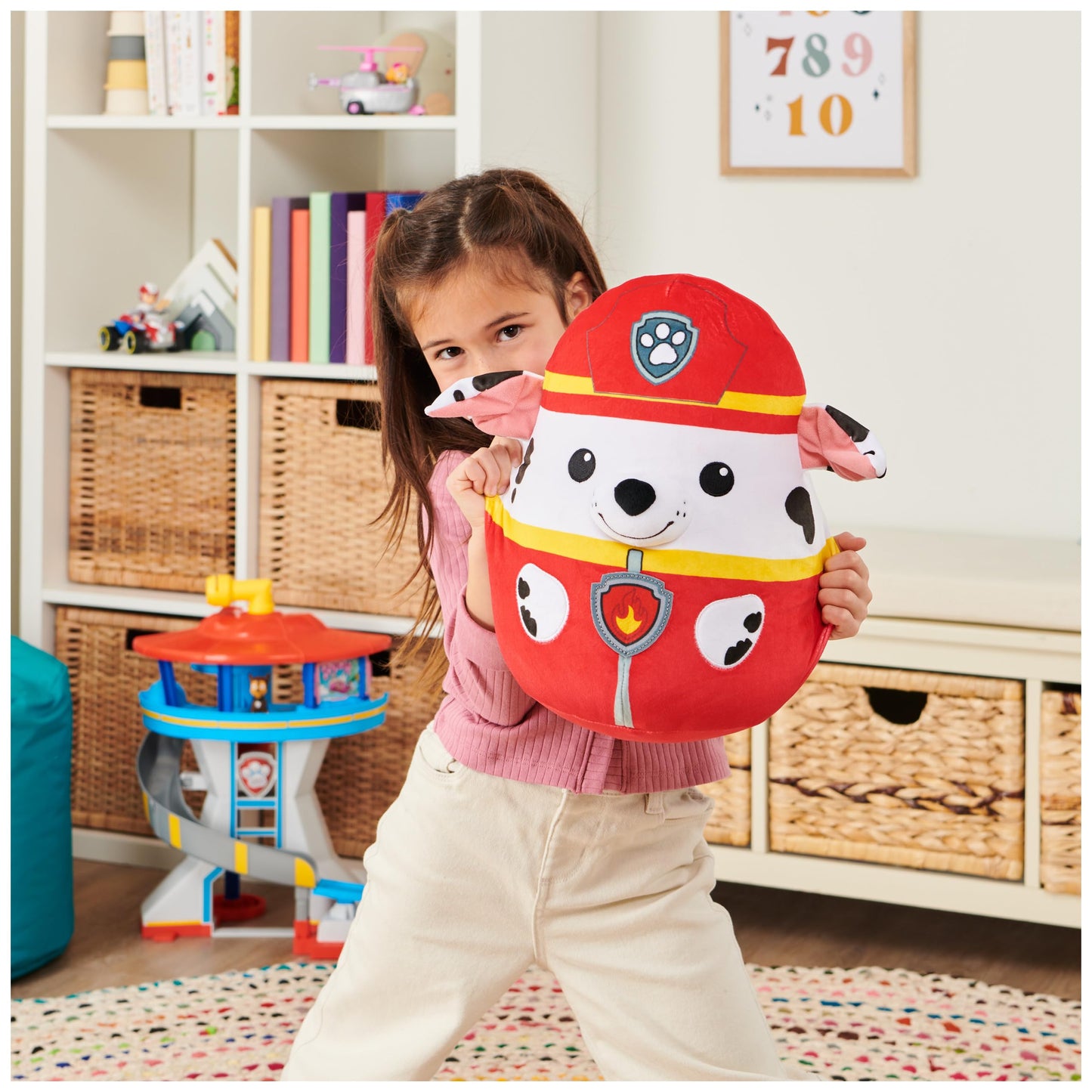 PAW Patrol Marshall Squish Plush, Official Toy from The Hit Cartoon, Squishy Stuffed Animal for Ages 1 and Up, 12”