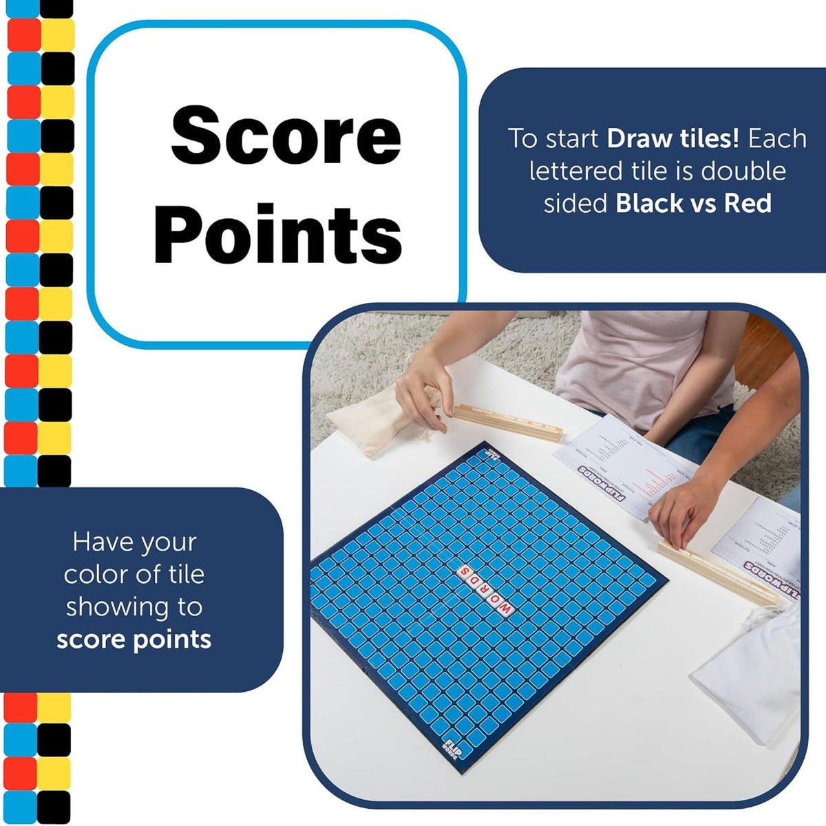 Continuum Games Flip Words, Challenging 2 Player Crossword Game