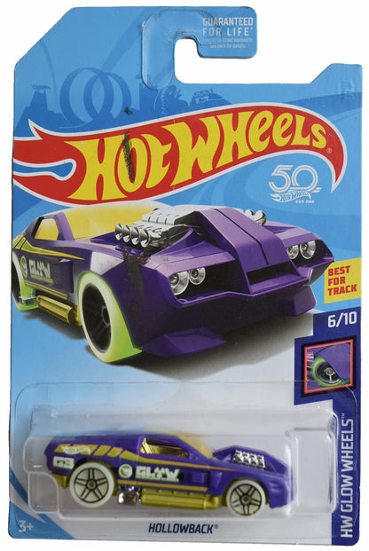 Hot Wheels Hollowback, Glow Wheels 6/10 [Regular Treasure Hunt]