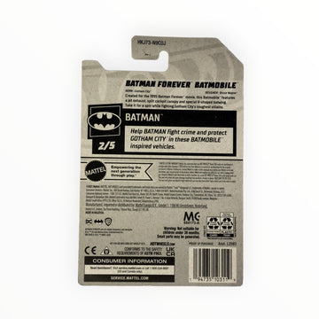 Hot Wheels Batman Forever Batmobile, Batman 2/5 [Gray] 55/250