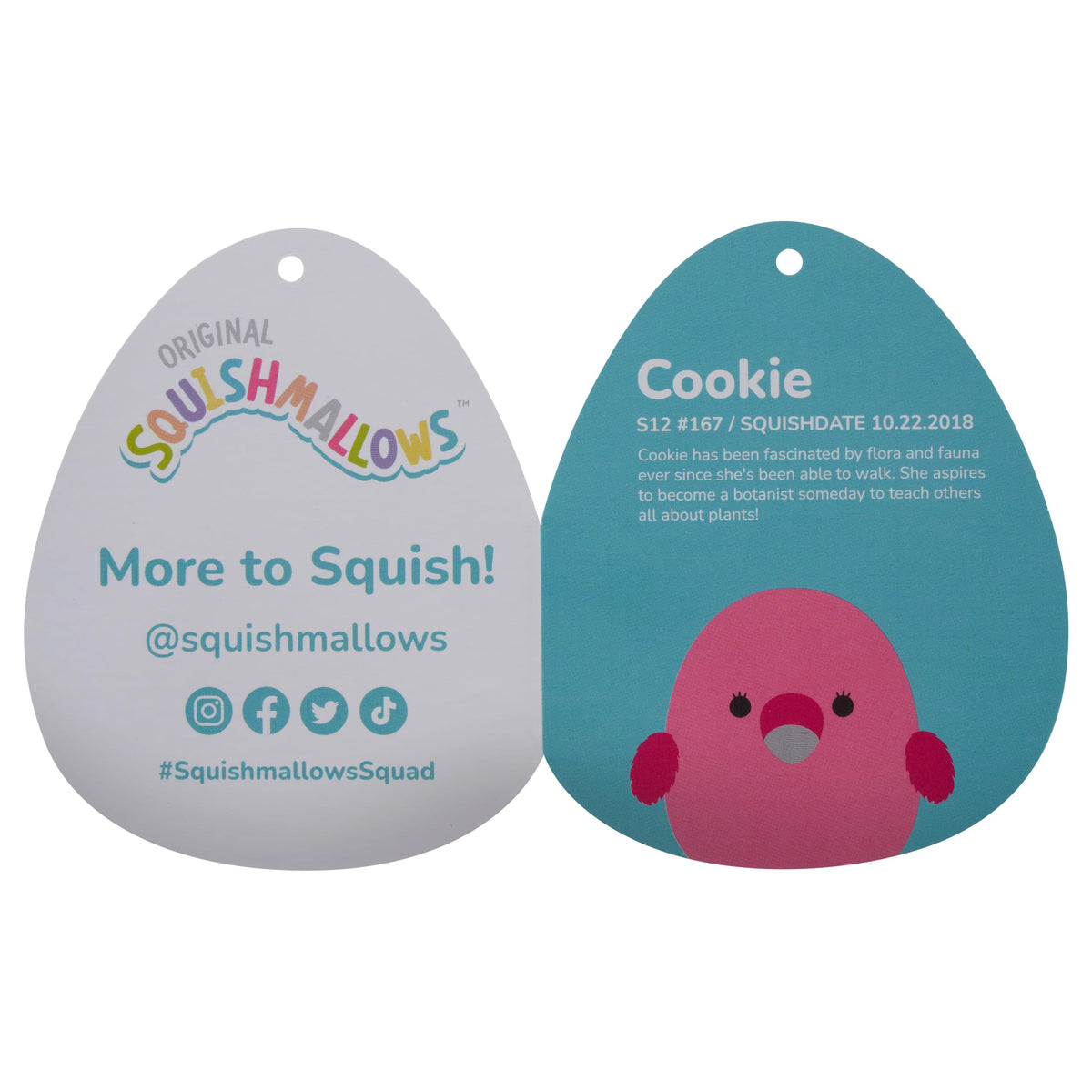 Squishmallows Original 12-Inch Cookie Pink Flamingo - Official Jazwares Plush