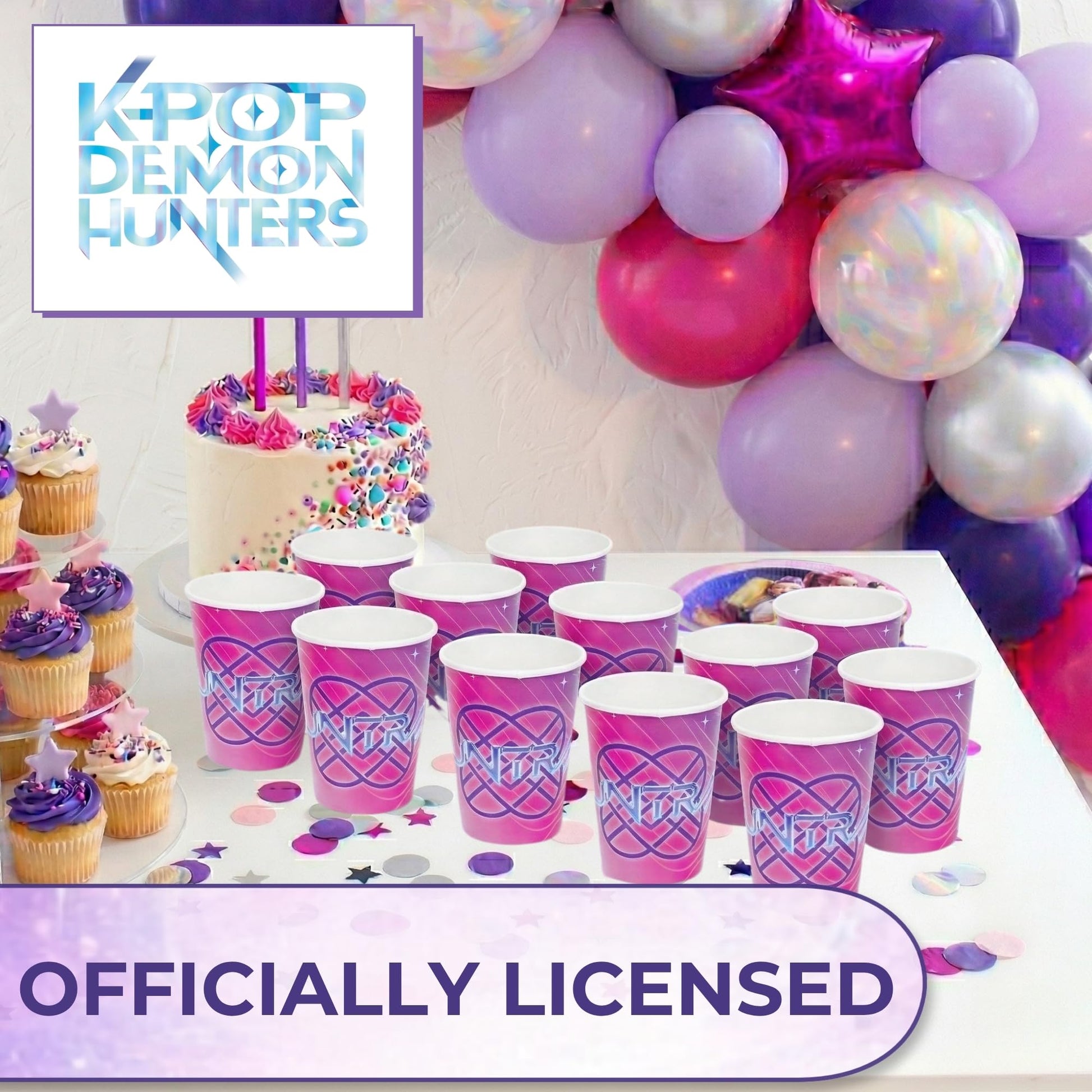 Unique KPop Demon Hunters Cups - 24 Paper Party Cups 9oz - KPop Demon Hunters Birthday Decorations and Party Supplies - for Water, Juice and More