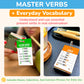 500+ Spanish Vocabulary Flash Cards for Adults & Kids Ages 15+ - Verb Conjugation, Nouns, Adjectives & Phrases to Learn Spanish for Adult Beginners