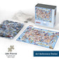 Boardwalk 100 Piece Jigsaw Puzzle 250th Anniversary 4th of July Patriotic Summer Premium Puzzles for Adults and Family 16"x20" - America the Beautiful