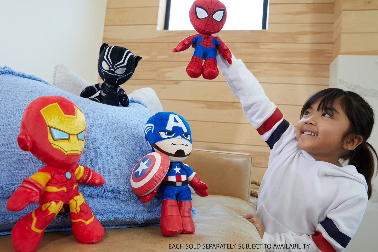 Marvel Plush Character Figure, 8-inch Ironman Super Hero Soft Doll in Fun-to-Touch Fabrics, Collectible Gift for Kids & Fans Ages 3 Years Old & Up