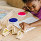 Melissa & Doug My First Wooden Stamp Set Favorites (8 Stamps with Handles, 2 Washable Ink Pads) Wooden Kids Stamps with Handles Set, for Kids Ages 3+