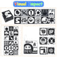 KUANGO Newborn Toys Black and White Baby Toys 0-3 Months High Contrast Baby Toys for Newborn - High Contrast Baby Soft Book Infant Tummy Time Toys